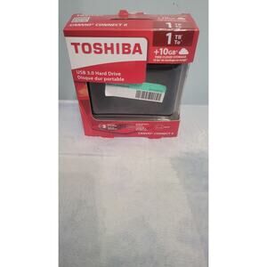 Toshiba Canvio Connect II 1TB,External,5400 RPM,2.5 inch (HDTC810XK3A1) Hard...